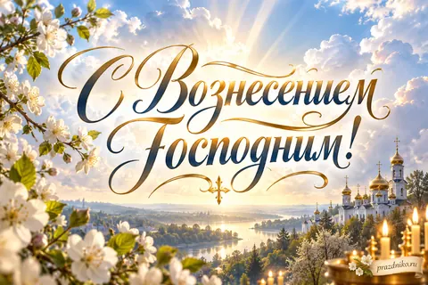 Открытка «Вознесение Господне»: С Вознесением Господним!