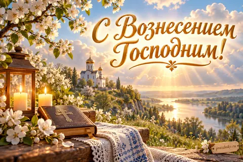 Открытка «Вознесение Господне»: С Вознесением Господним!