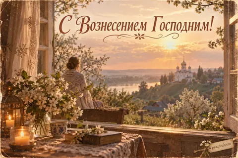 Открытка «Вознесение Господне»: С Вознесением Господним!