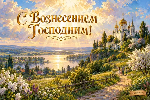 Открытка «Вознесение Господне»: С Вознесением Господним!