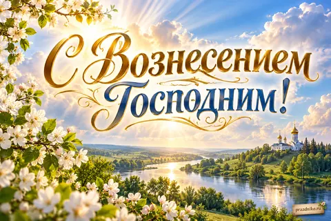 Открытка «Вознесение Господне»: С Вознесением Господним!