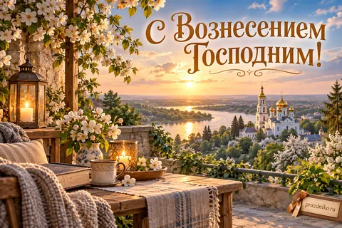 Открытка «Вознесение Господне»: С Вознесением Господним!