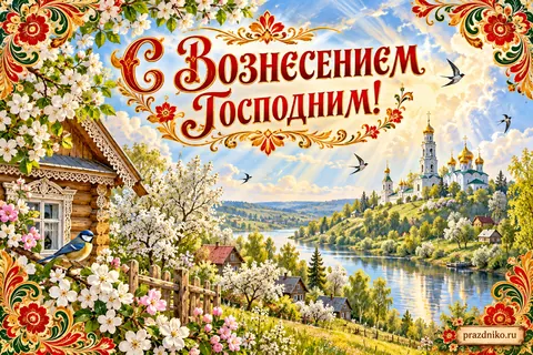 Открытка «Вознесение Господне»: С Вознесением Господним!