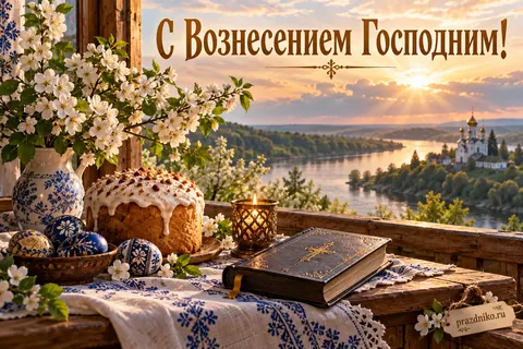 Открытка «Вознесение Господне»: С Вознесением Господним!