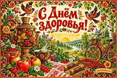 Открытка «Всемирный день здоровья»: С Днём здоровья!