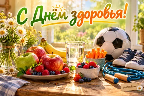 Открытка «Всемирный день здоровья»: С Днём здоровья!