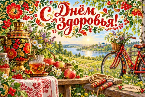 Открытка «Всемирный день здоровья»: С Днём Здоровья!